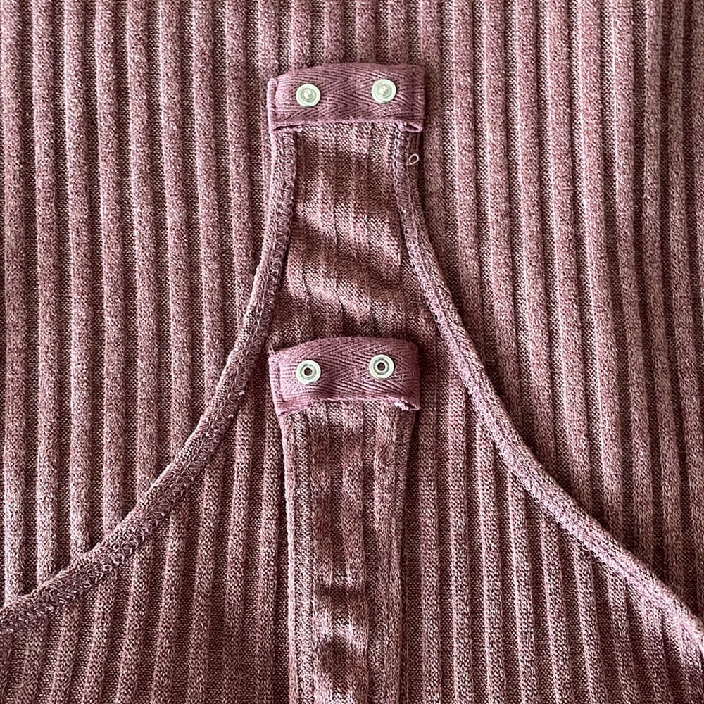 Astr Ribbed Brown Bodysuit - Picture 8 of 8